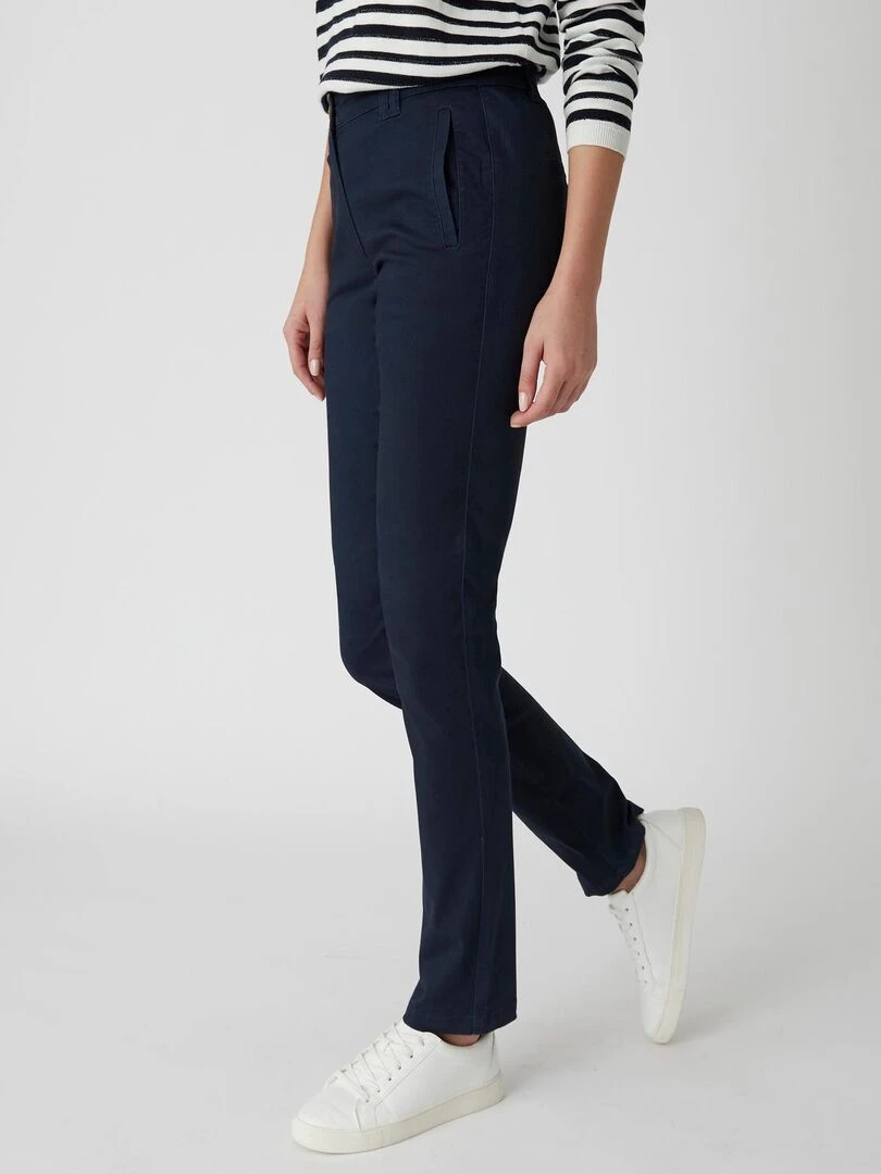 Pantalon chino Damart Bleu marine