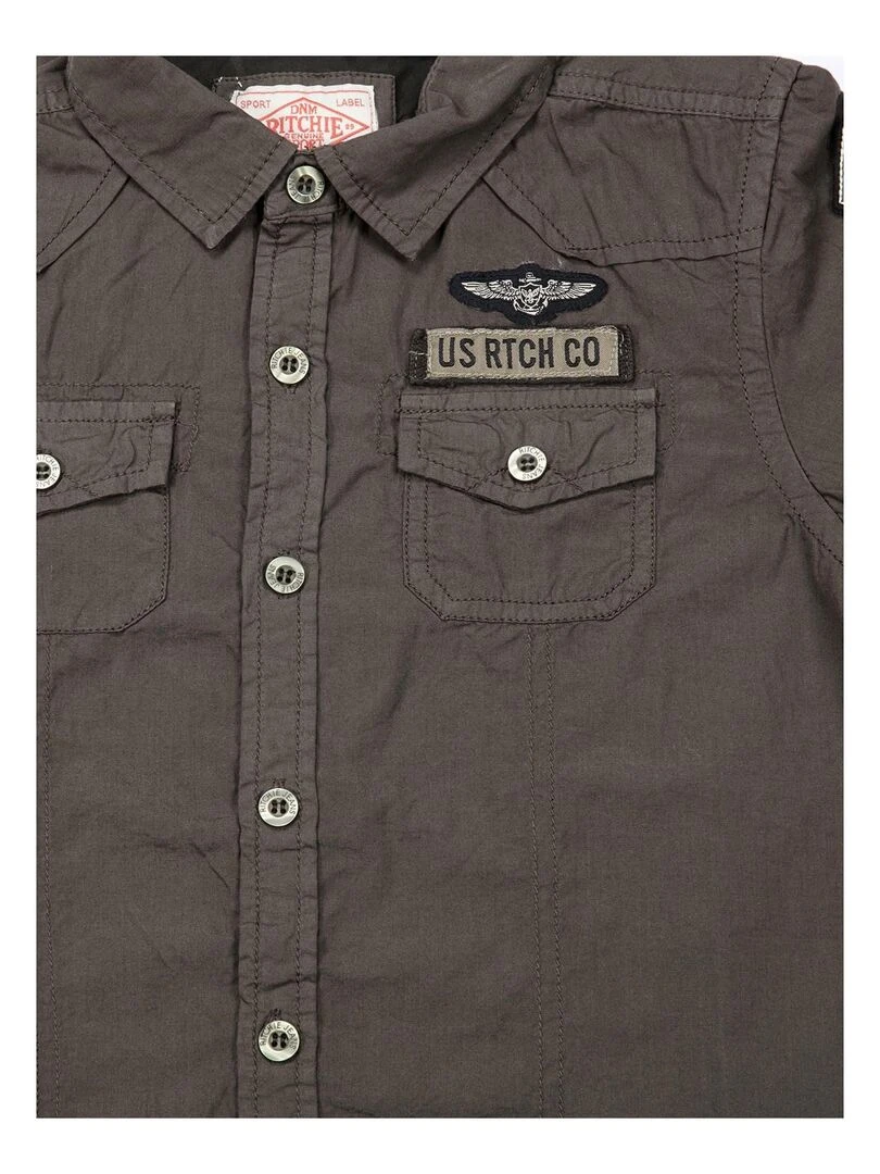 Chemise en coton DOLE BOY Kaki