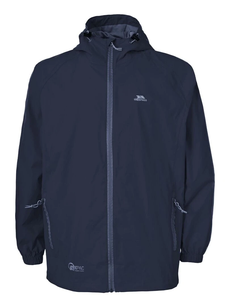 Trespass Veste imperméable QIKPAC Bleu marine