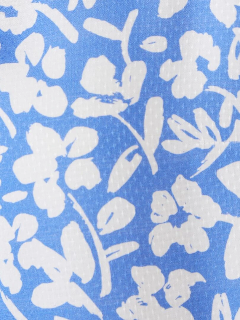 Chemisier à smocks Climatyl   Damart   Bleu clair