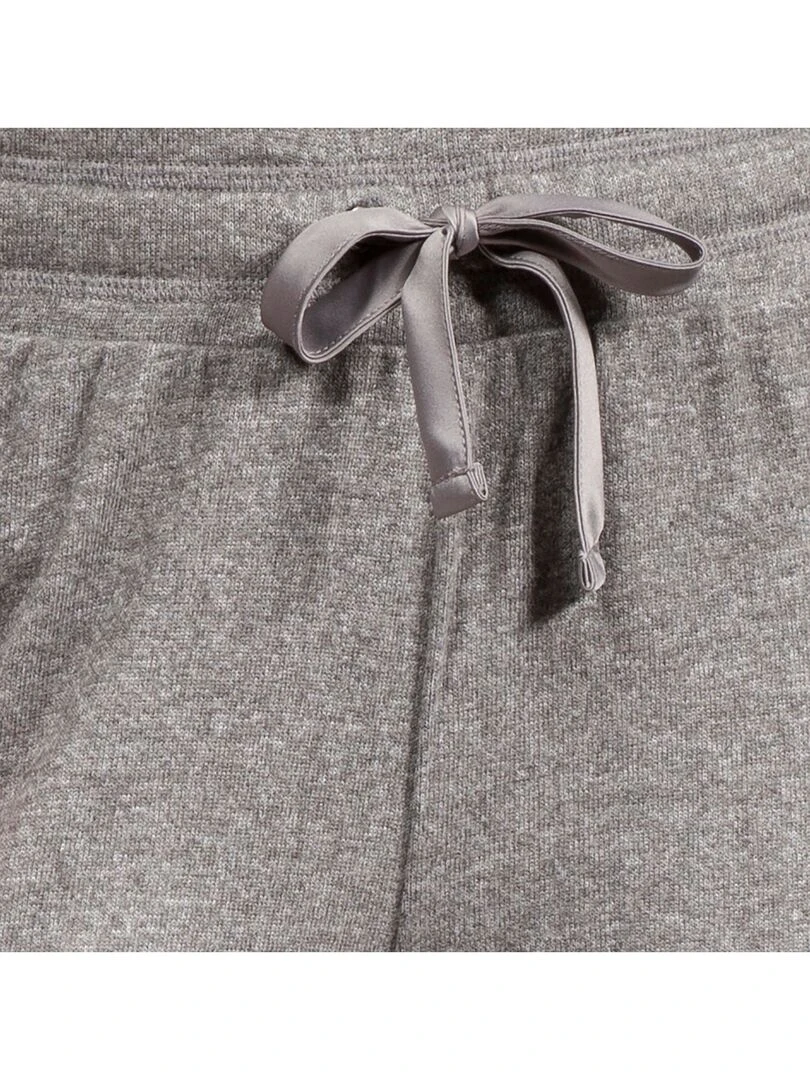 Pantalon jogger Femme Gris chiné Gris