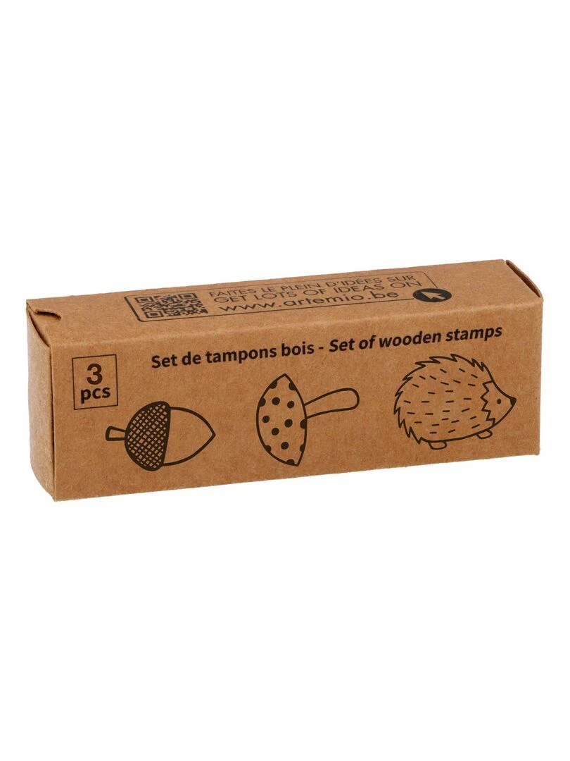3 Tampons en bois Automne N/A