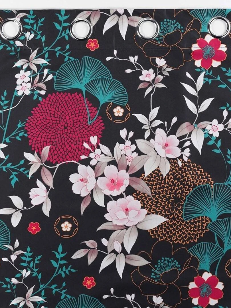 Rideau à œillets occultant 135x260 cm Yokahama bleu microfibre   Bleu