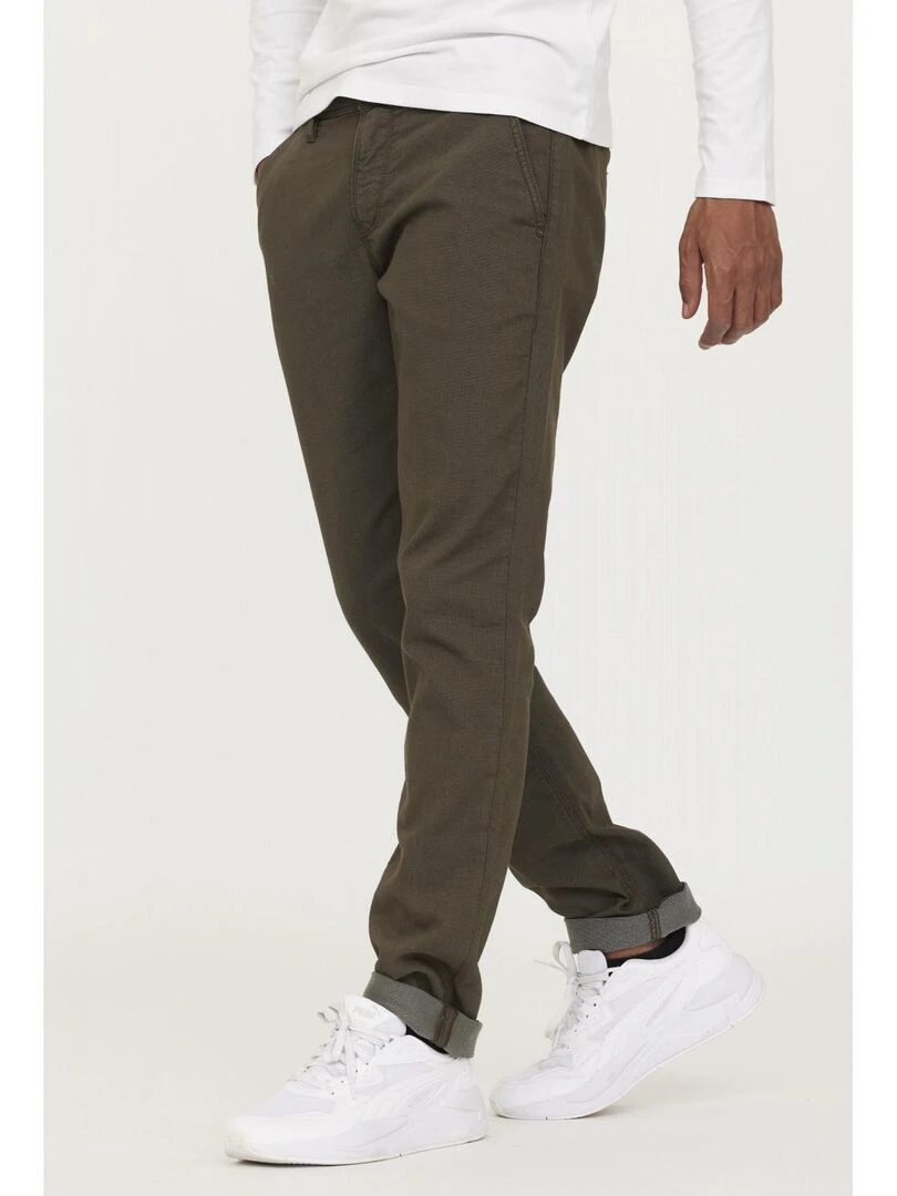 Lee Cooper Pantalon coton chino straight GALANT Kaki