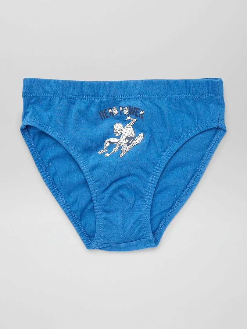 Lot de 5 slips 'Spider Man'   Bleu/rouge/bleu