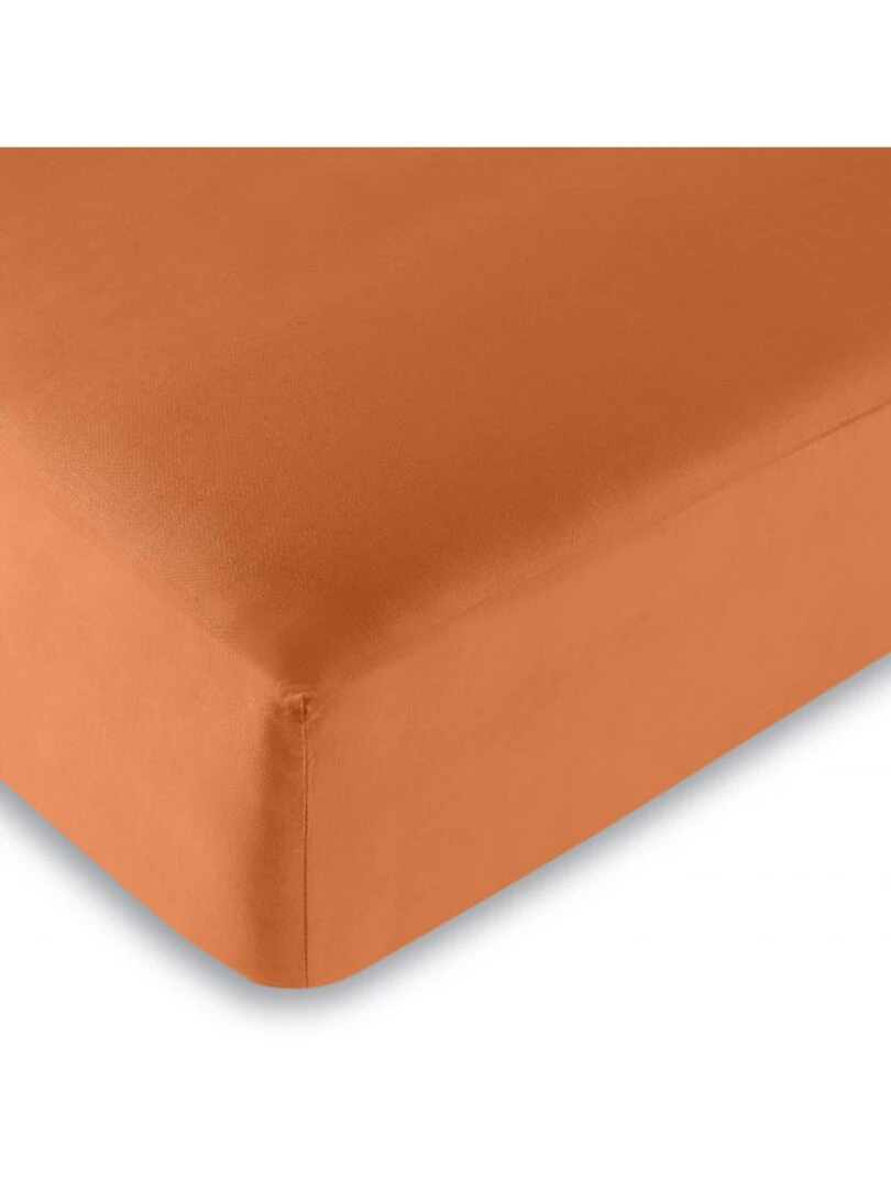Univers Decor Drap Housse Orange 160 X 200 Cm / 100% Coton / 57 Fils/cm² Orange