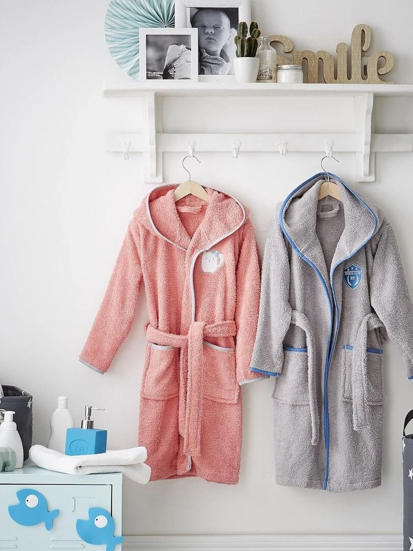 Guy Levasseur Peignoir enfant coton rose Rose