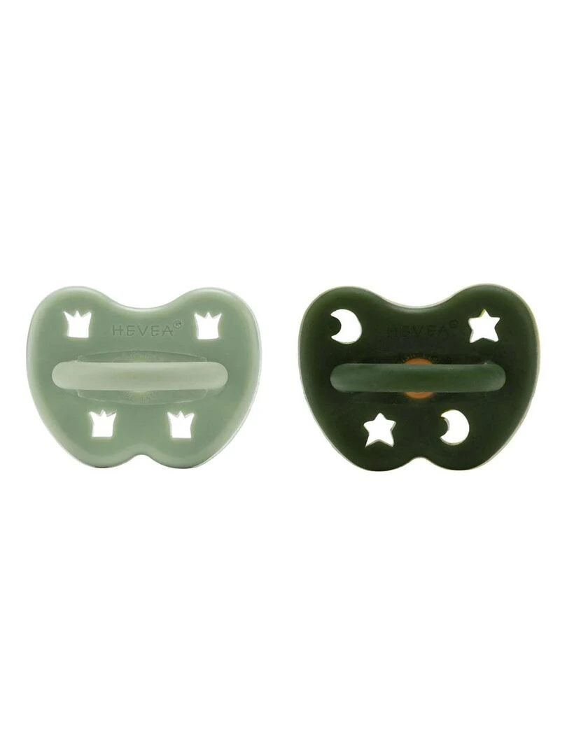Lot de 2 tétines physiologiques Moss green et Deep Forest 3 36 mois Multicolore
