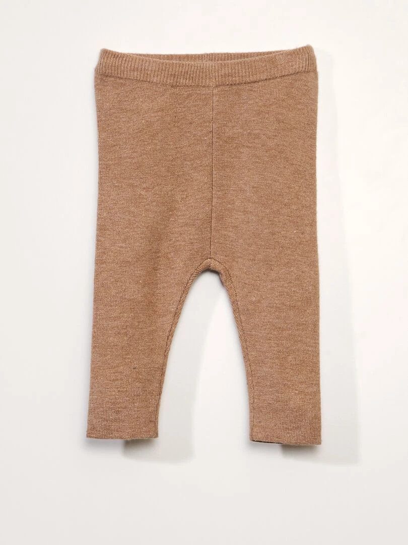 Ensemble pull + legging côtelé   beige