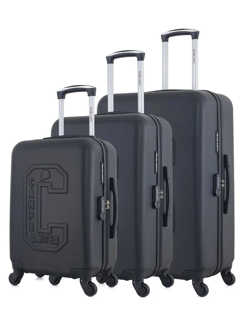 CAMPS UNITED SET DE 3 VALISES UCLA Noir
