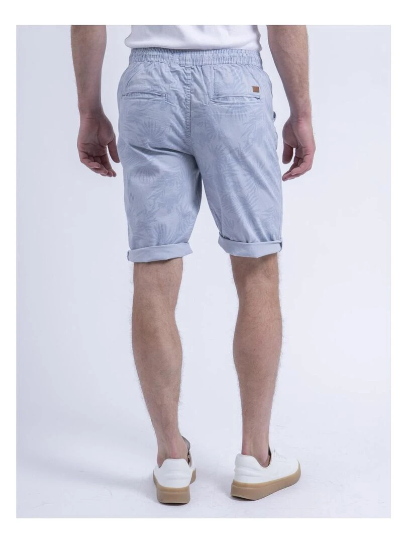 Bermuda chino motifs BOSTANO   Bleu ciel