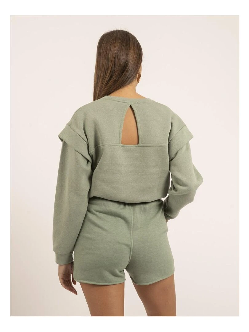 Short molleton XONARA Vert pistache