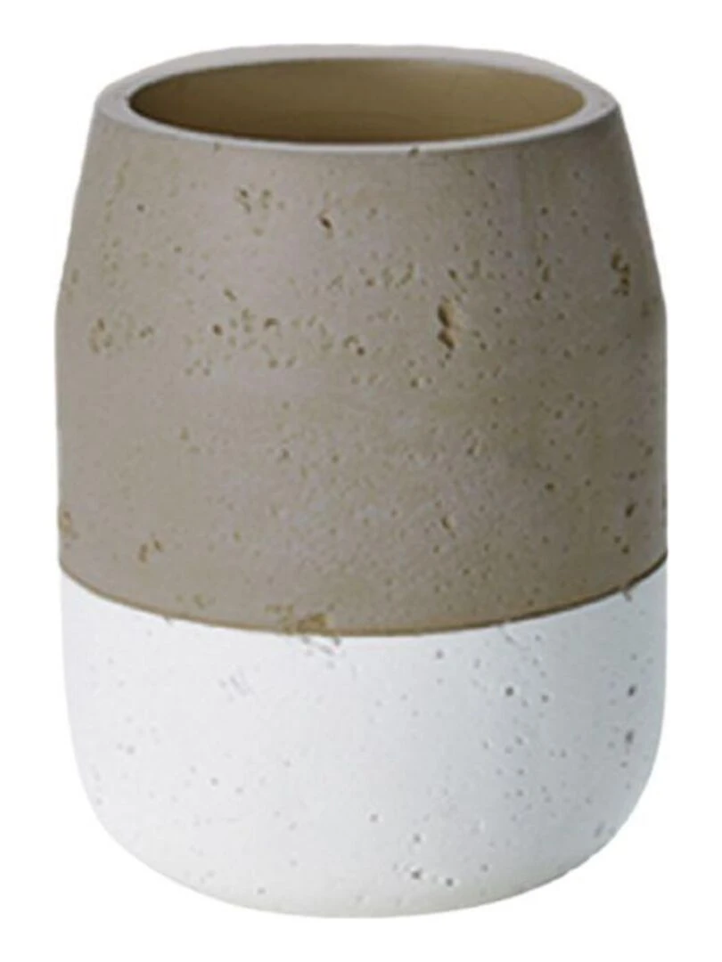 Guy Levasseur   Set de salle de bain  en céramique taupe   Gris taupe
