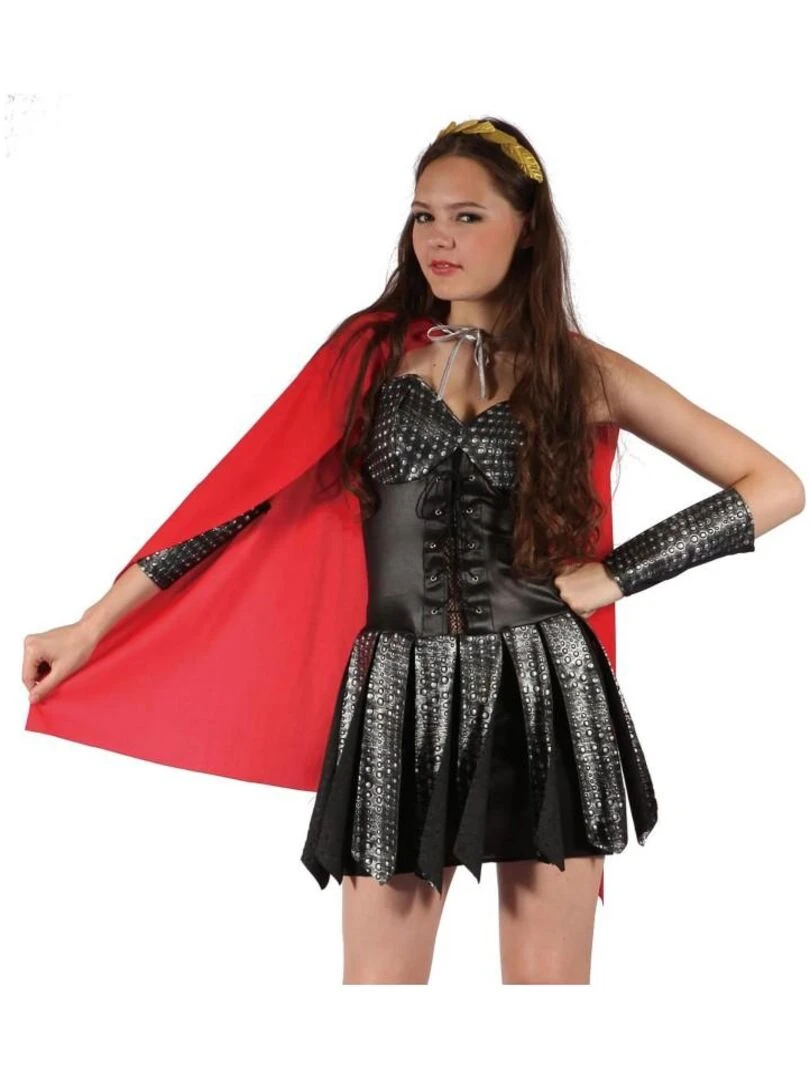 Déguisement Guerrière Gladiateur Femme Noir Noir