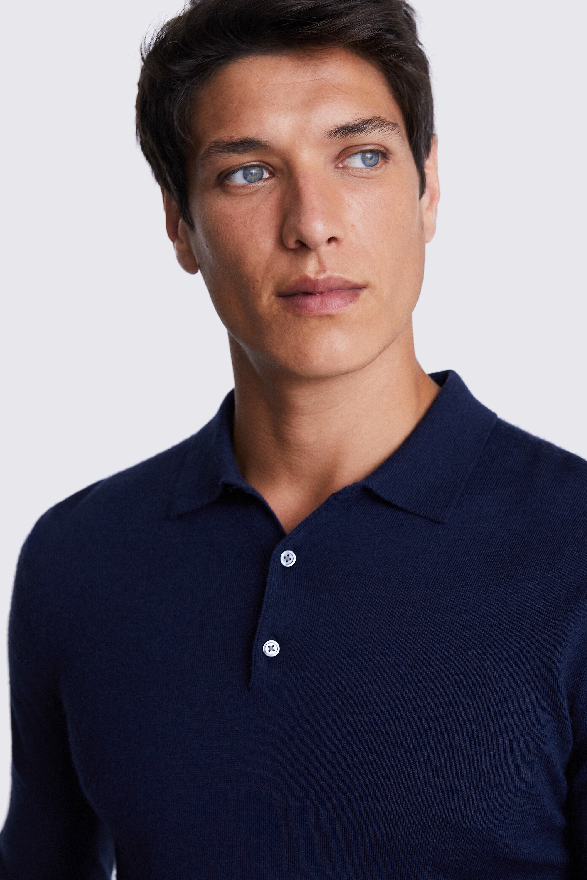 White Piqué Polo Shirt   Buy Online at Moss