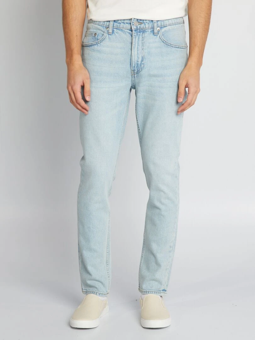 Jean slim fit à 5 poches Bleu