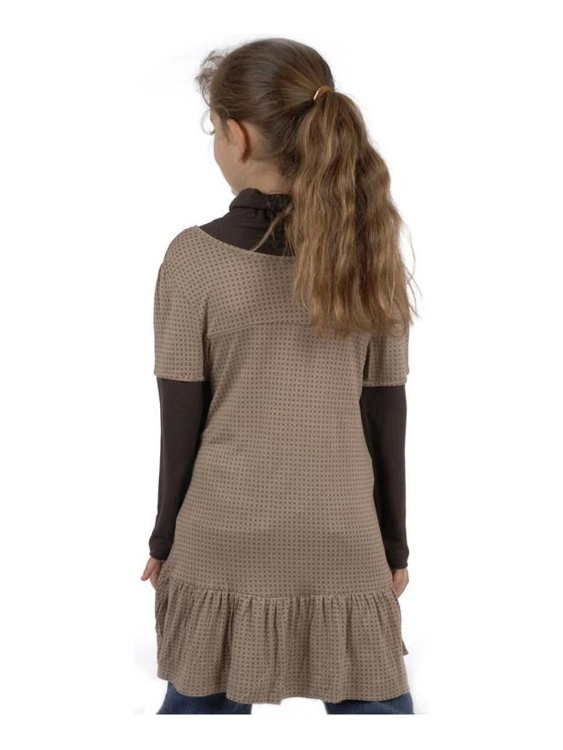 Robe fille FAROITTE MISS GIRLY Marron