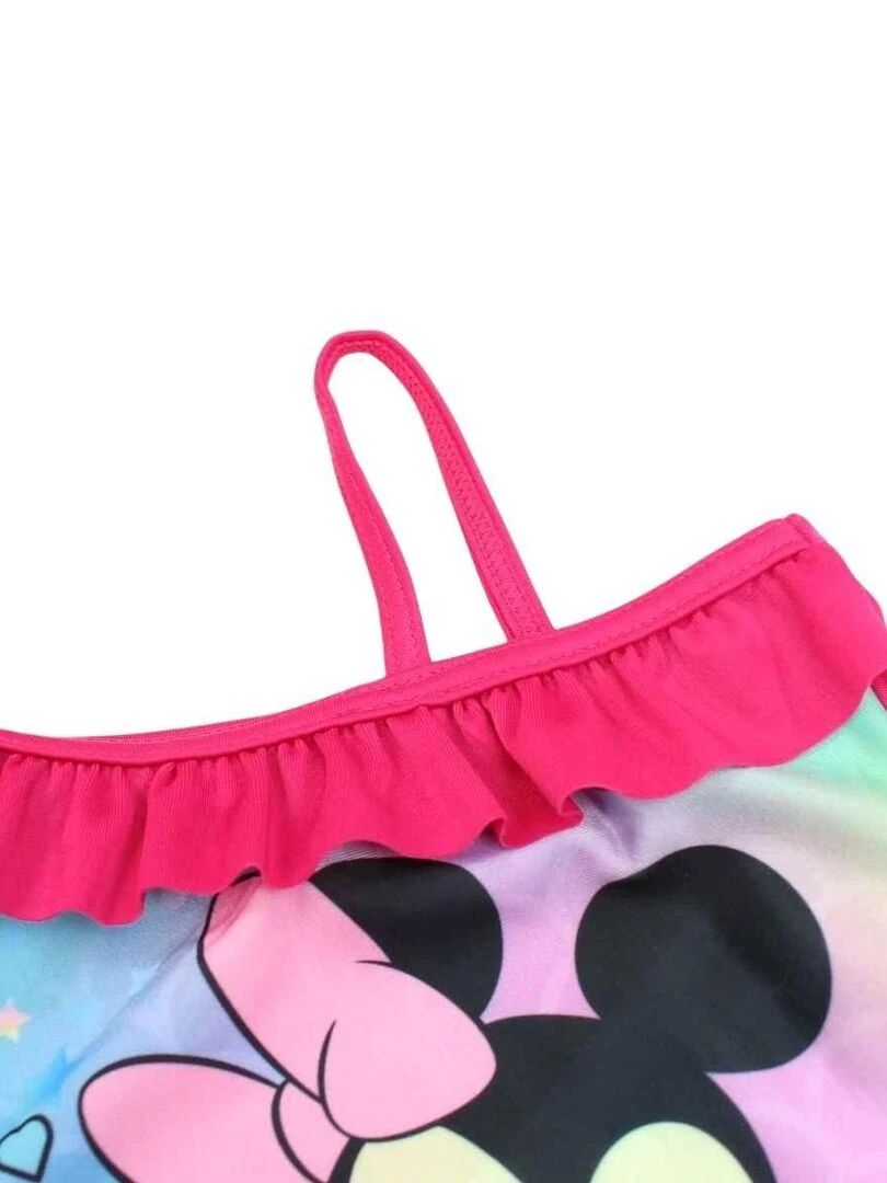 Disney   Maillot De Bain fille imprimé Minnie   Rose fushia