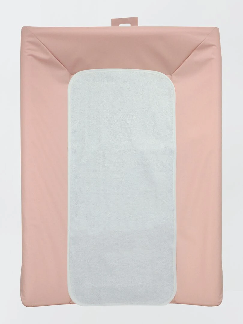 Matelas à langer + serviette Rose