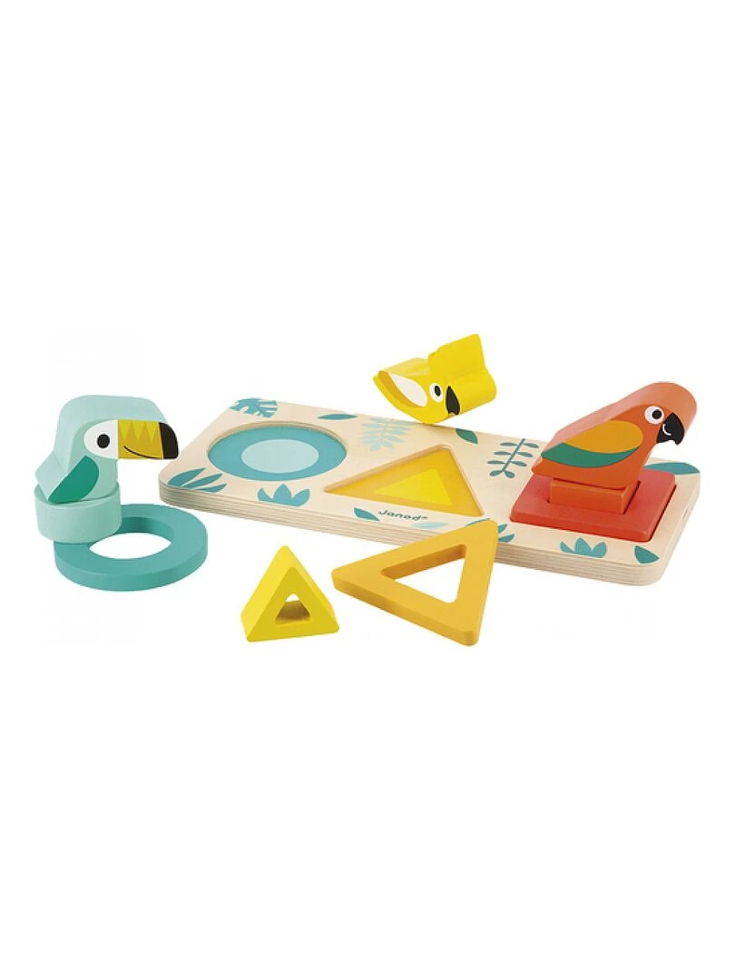Puzzle à encastrement Mes premières formes en bois Tropik (6 pièces)   N/A