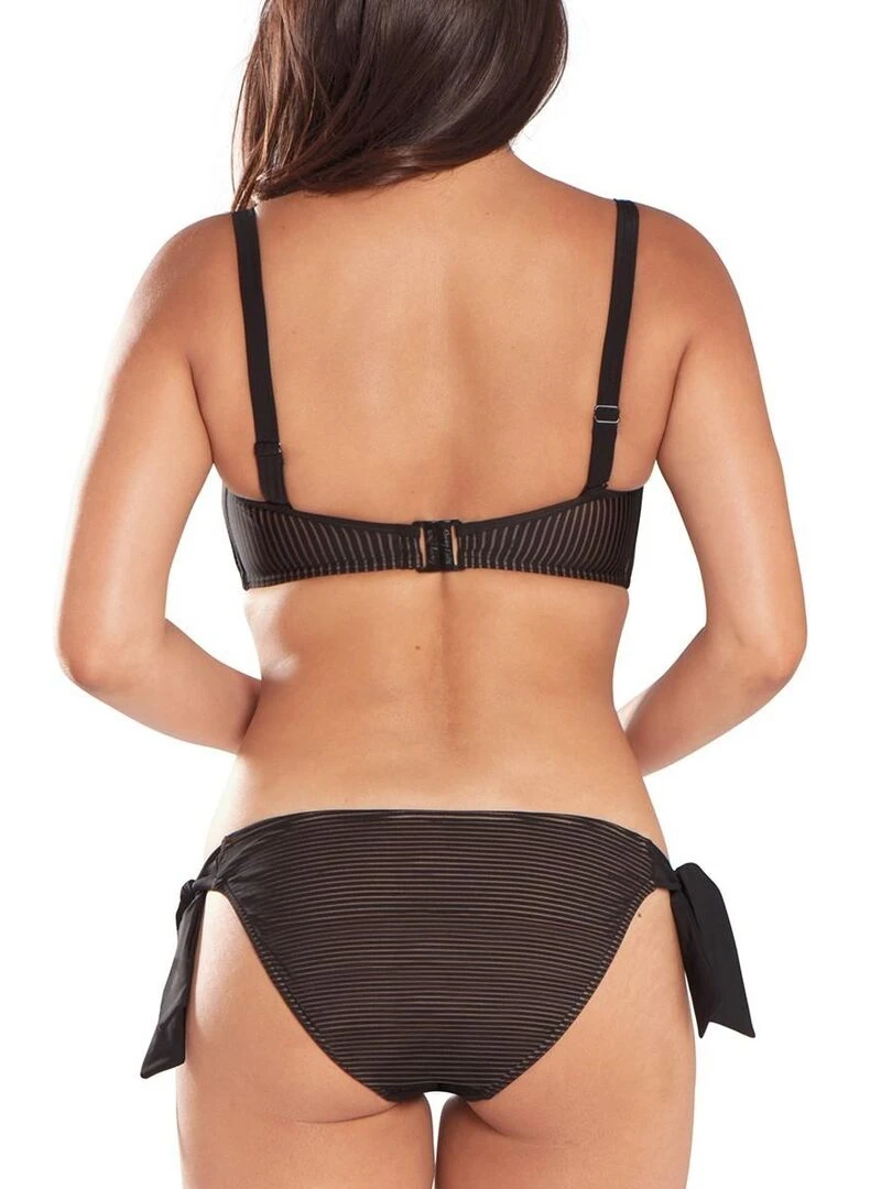 Bas de maillot de bain réglable Onyx   Noir