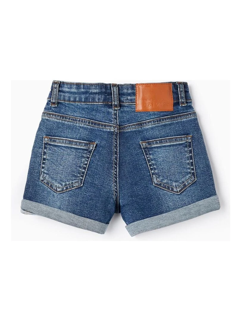 Shorts En Jean En Coton Pour Fille THE WAVE TRIBE Bleu