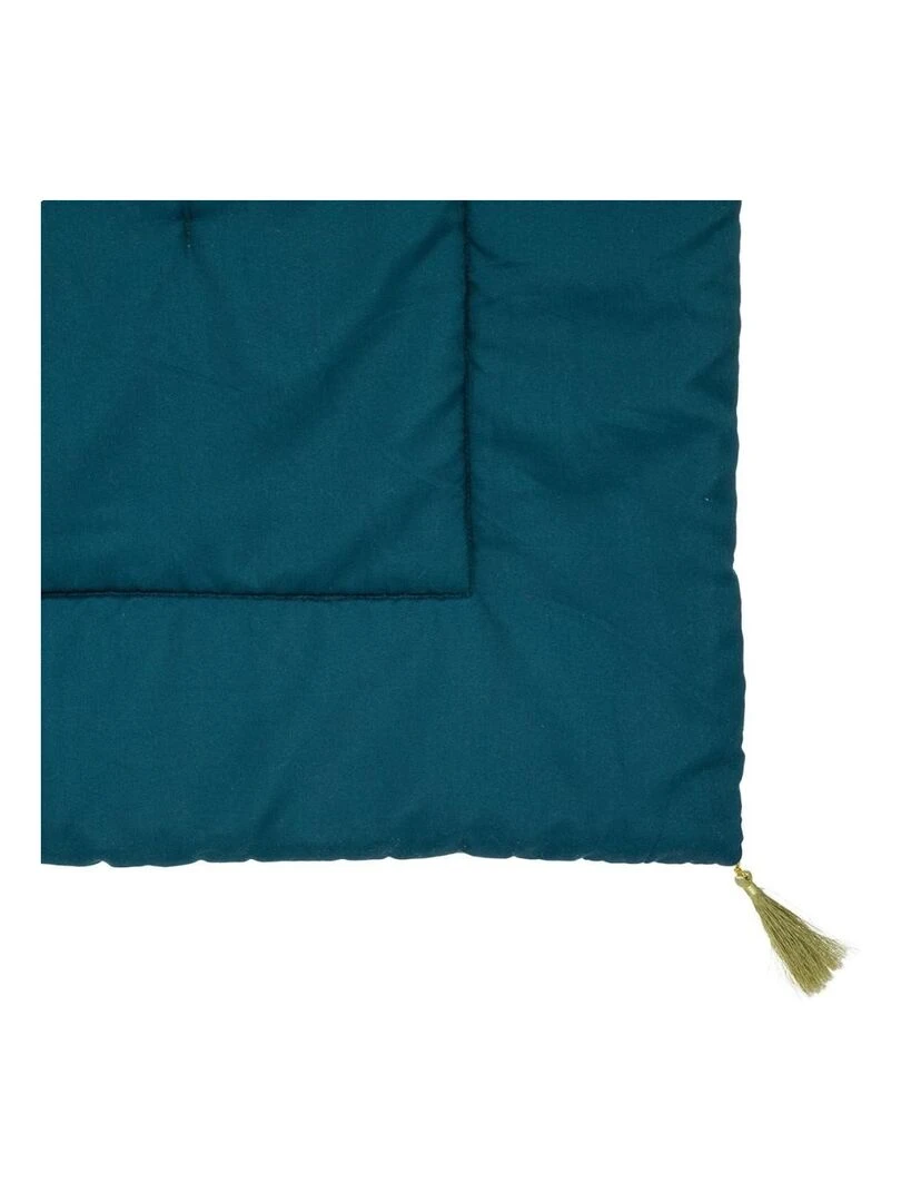 Édredon velours 80x180 Ozie   Bleu