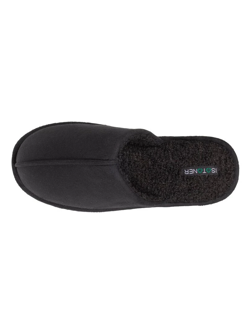 Chaussons mules plates Homme Noir recyclées*   Noir