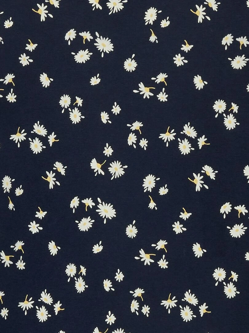 Sweat en molleton imprimé fantaisie Bleu marine