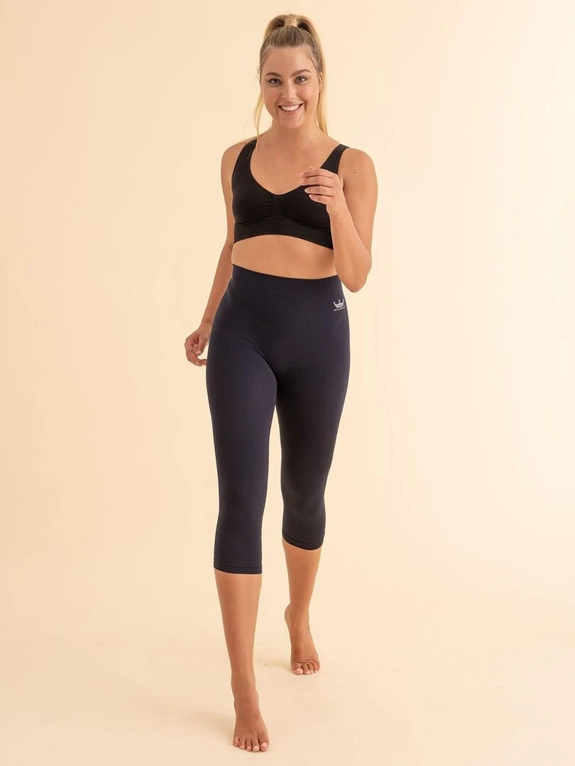 Leggings capri de nuit avec fibre Emana  Nina   Noir Noir