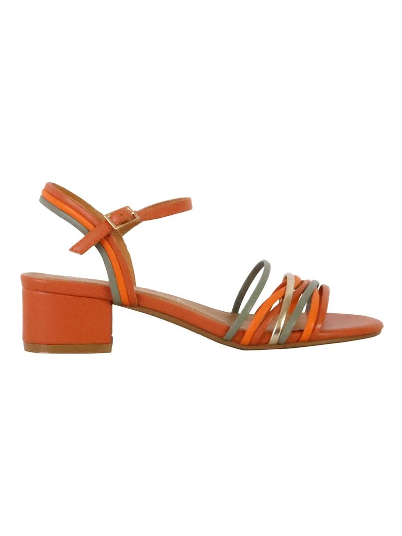 Sandales à Talons The Divine Factory Orange