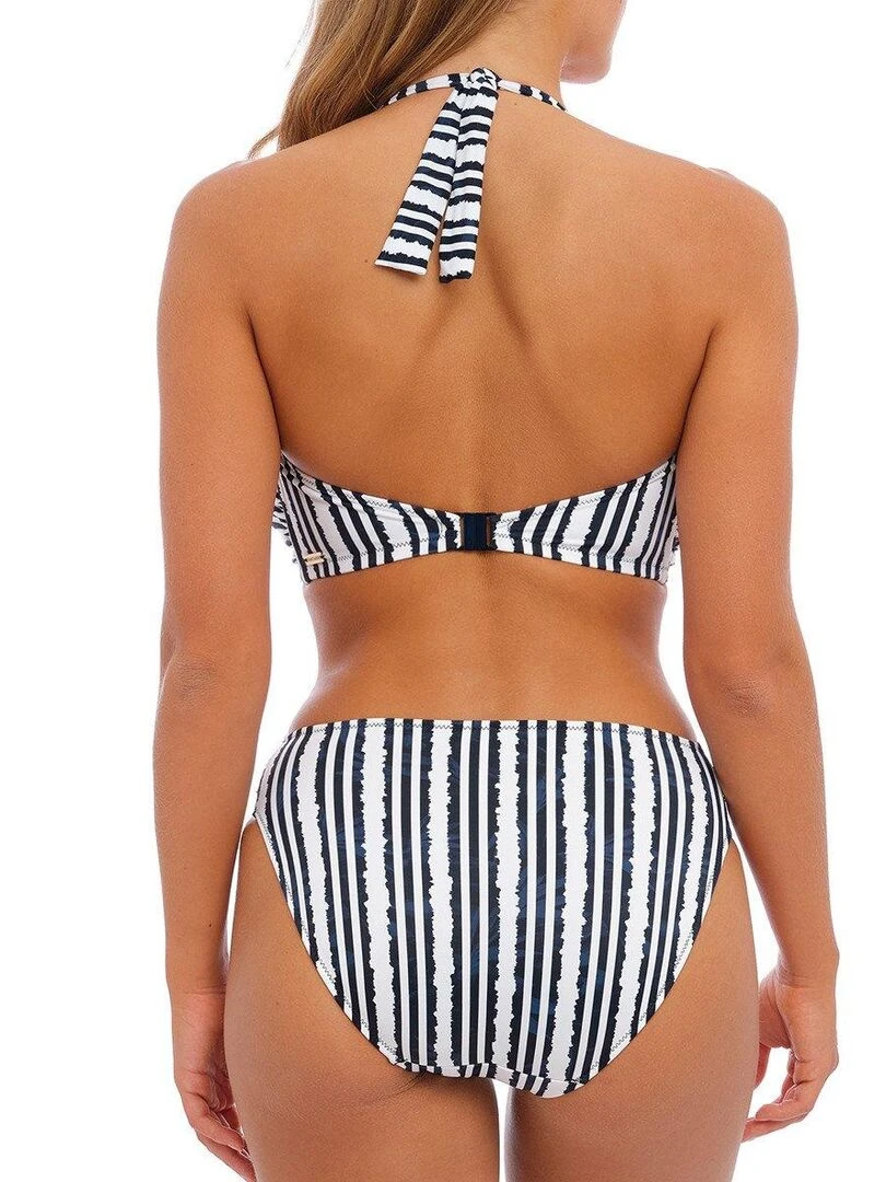 Haut de maillot de bain twisté à armatures Sunshine coast   Blanc