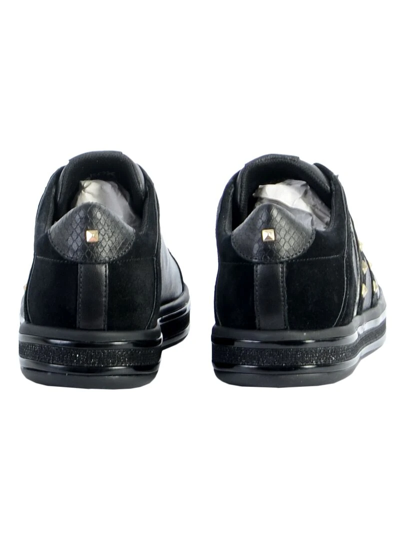 Basket Cuir Geox Leelu D16FFC   Noir