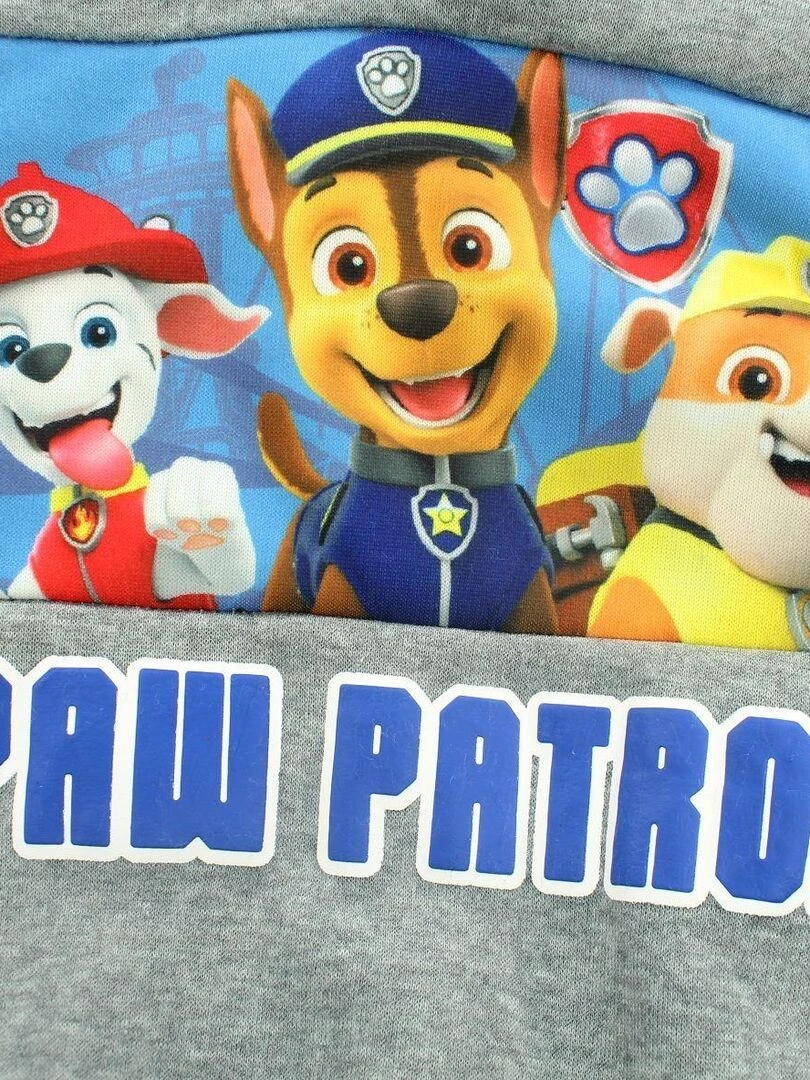 La Pat' Patrouille   Sweat garçon imprimé La Pat' Patrouille en coton   Gris