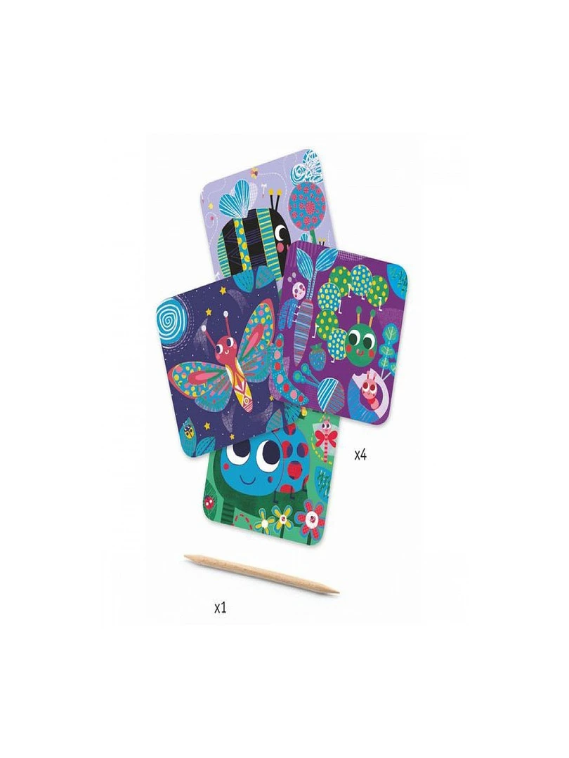 Carte A Gratter Toutes Petites Betes N/A