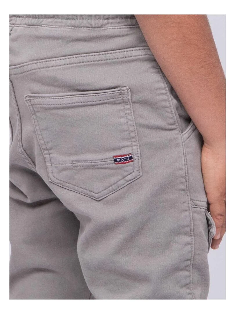 Pantalon battle molleton CLOGO J   Gris