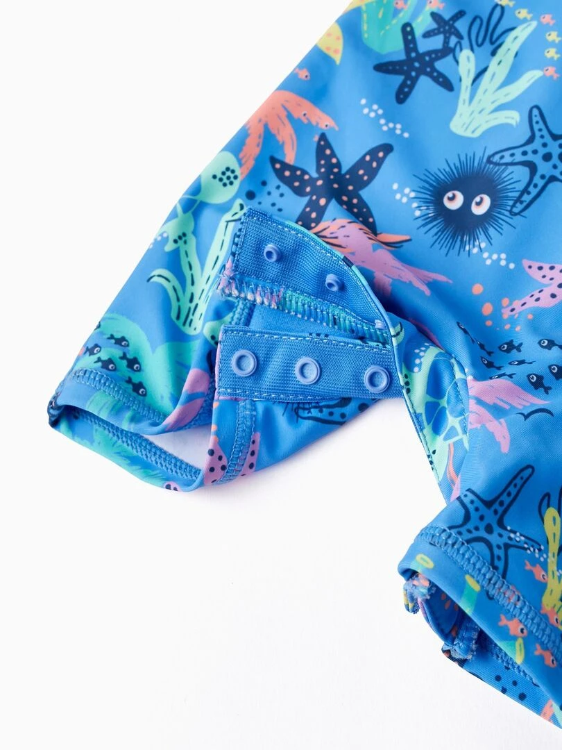 Maillot de Bain UPF80 pour Bébé Garçon 'Coraux Marins'   Bleu foncé