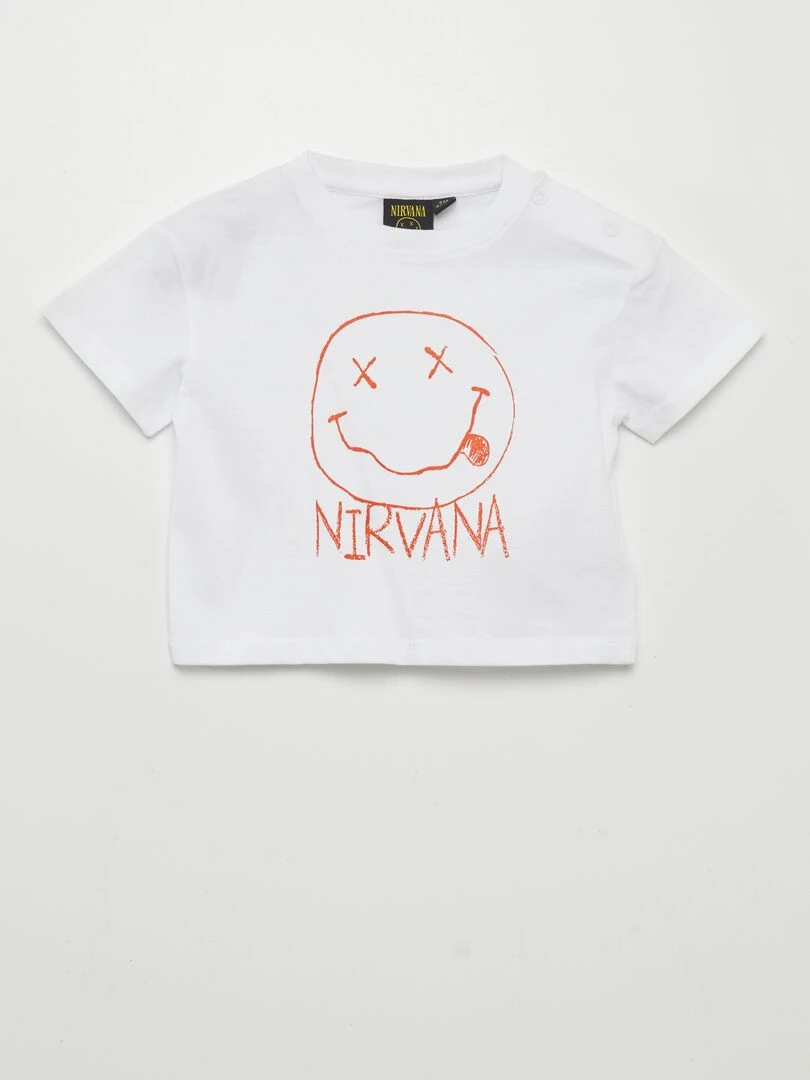 T shirt loose 'Nirvana' Blanc