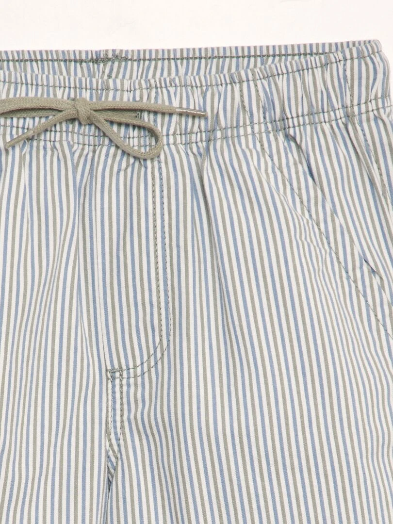 Bermuda imprimé Bleu/vert