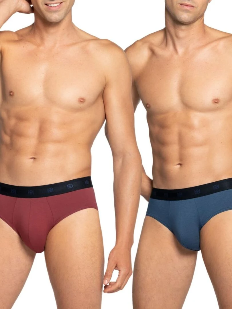 Pack de 2 slips unis en coton Hue Rouge