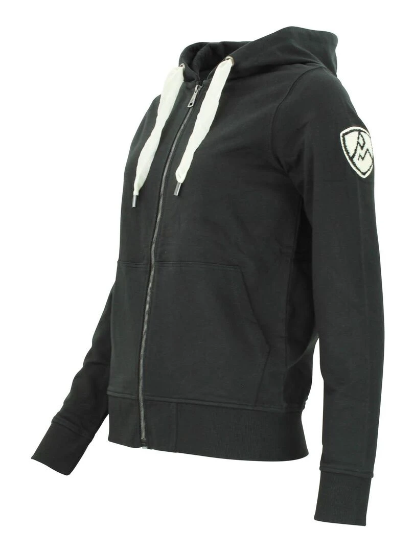 Sweat zippé à capuche femme ACLARA   Noir Noir