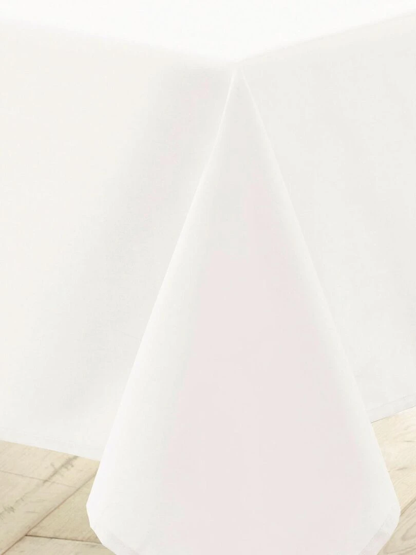 Nappe rectangulaire unie Essentiel   Blanc