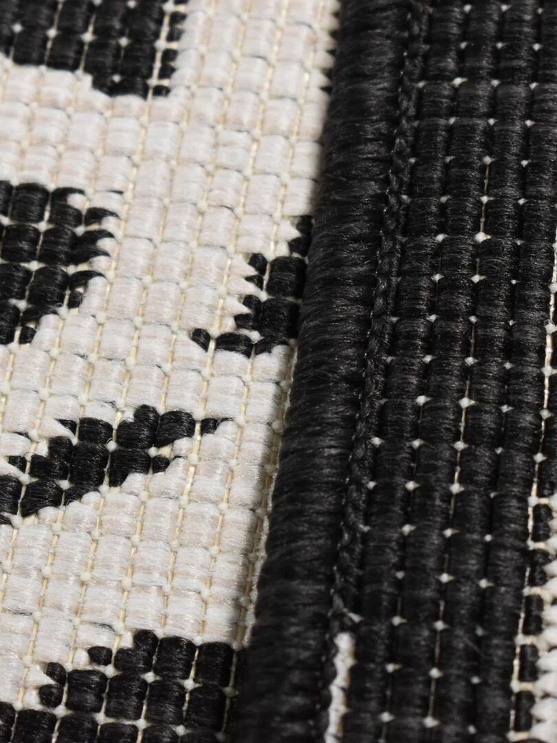 Tapis exterieur TRIDIM REVERSIBLE en polypropylène OEKO TEX® Noir