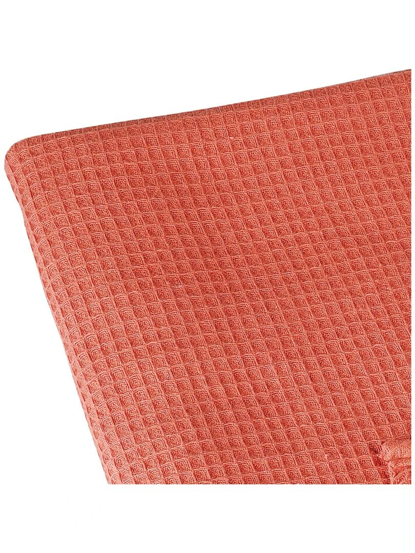 Plaid en nid d'abeille Orange