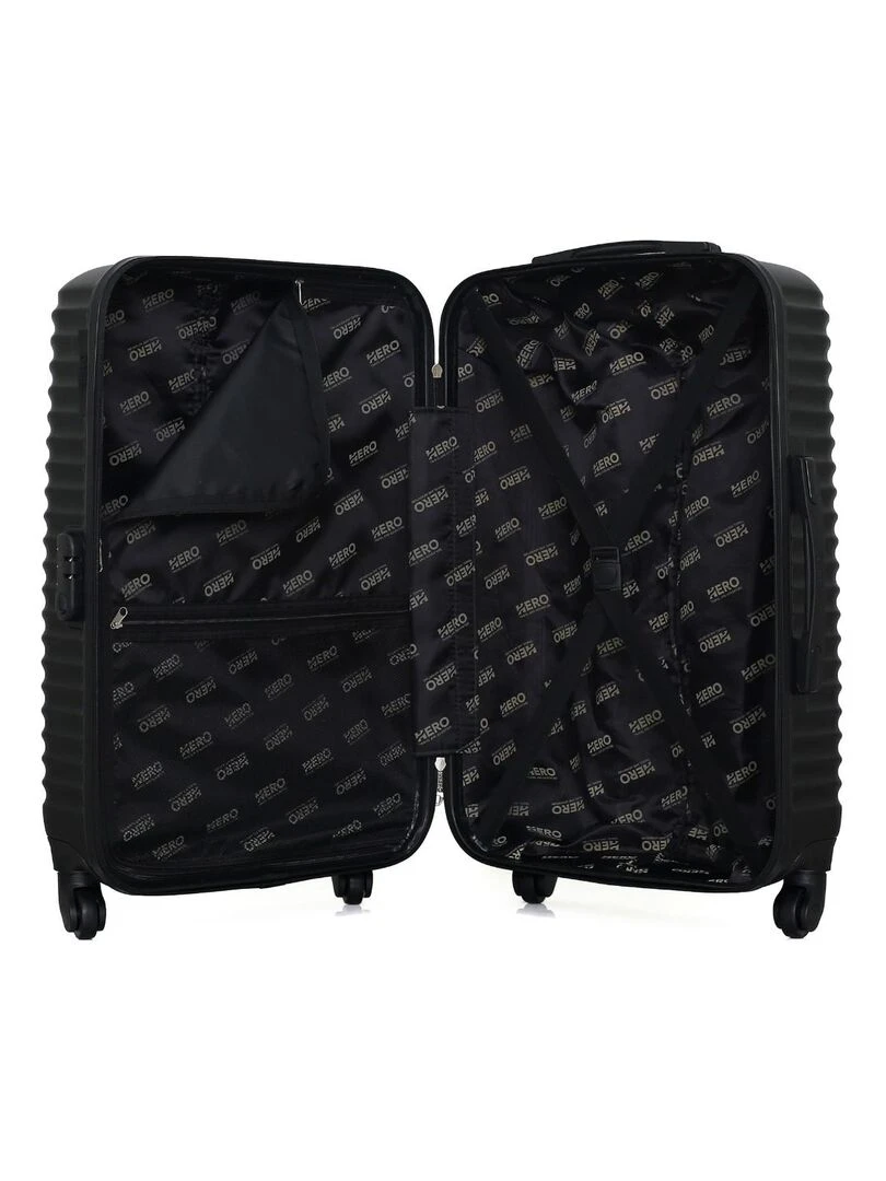 HERO   VALISE WEEKEND ABS ETNA  65 CM 4 ROUES   Noir