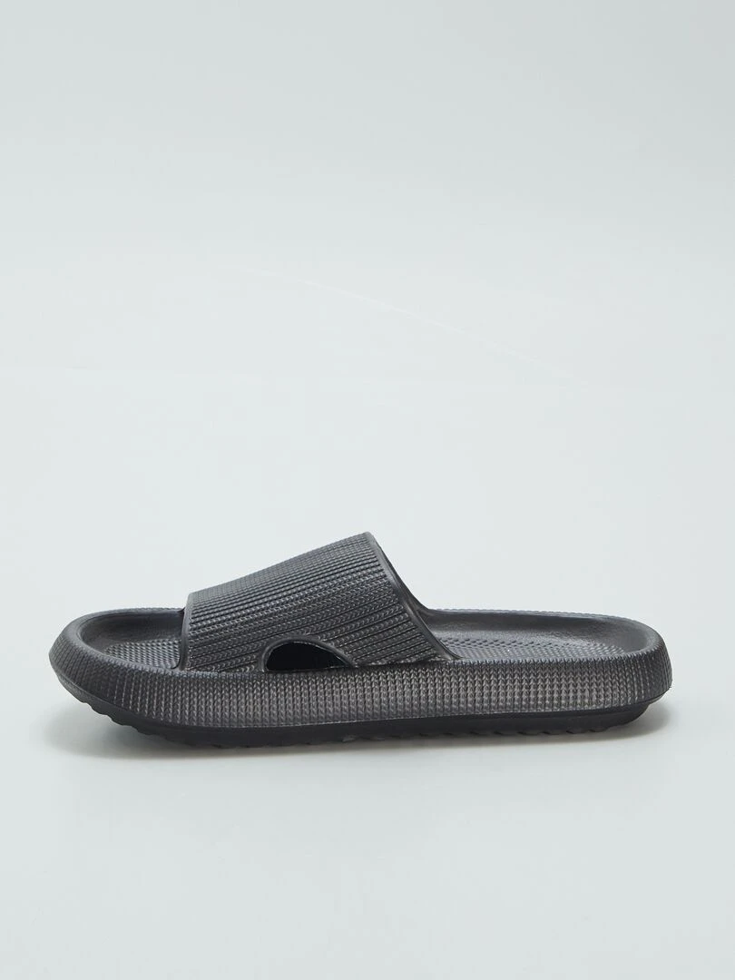 Sandales en plastique moulé   Noir