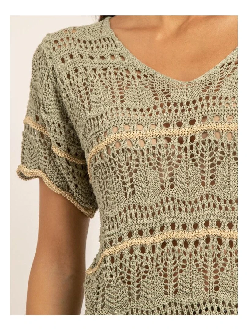 T shirt maille FILOMA   Kaki
