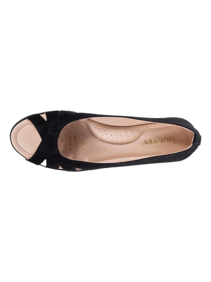 Ballerines Femme ouverte Noir Noir