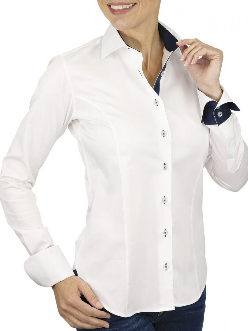 Chemise femme unie CLAIRE Blanc