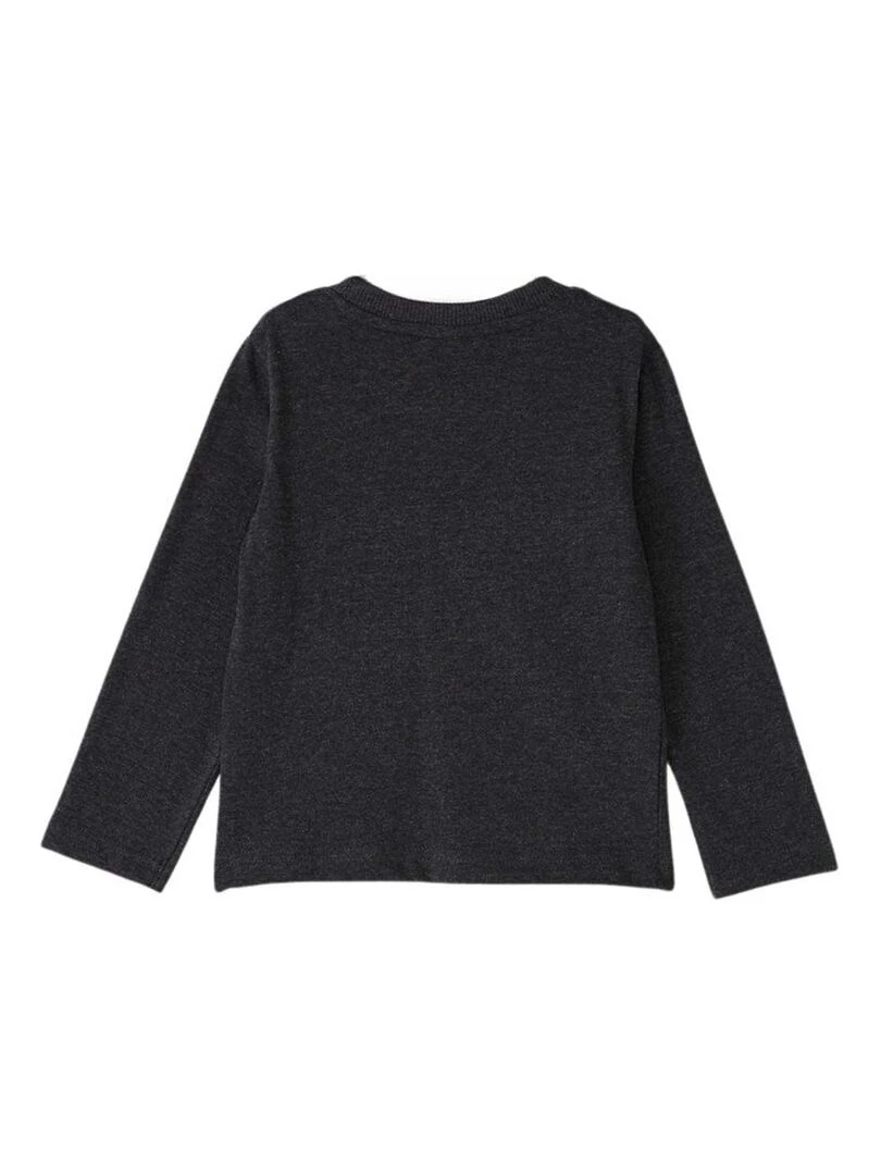 Disney T shirt garçon imprimé Mickey en coton Noir